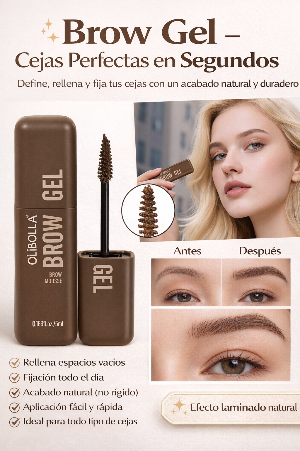 ✨ Brow Gel – Cejas Perfectas en Segundos