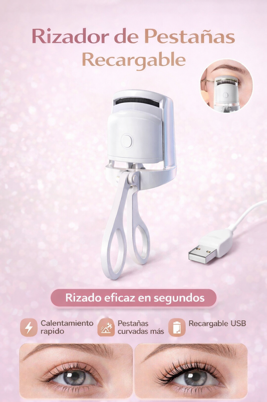 ✨ Rizador de Pestañas Eléctrico Recargable – Pestañas Perfectas en Segundos