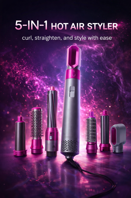 AirStyler Pro 5 en 1 – Seca, Riza y Da Volumen en Minutos